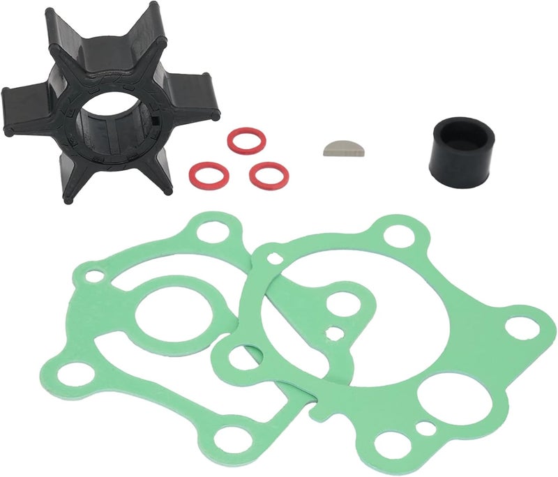 SANWIN 6H3-44352 Marine Water Pump Impeller Service Kit Compatible with Yamaha 2 Stroke 55HP Boat Outboard Motor Replacement 6H3-44352-00 697-44352-00 Sierra 18-3069 - Image 1